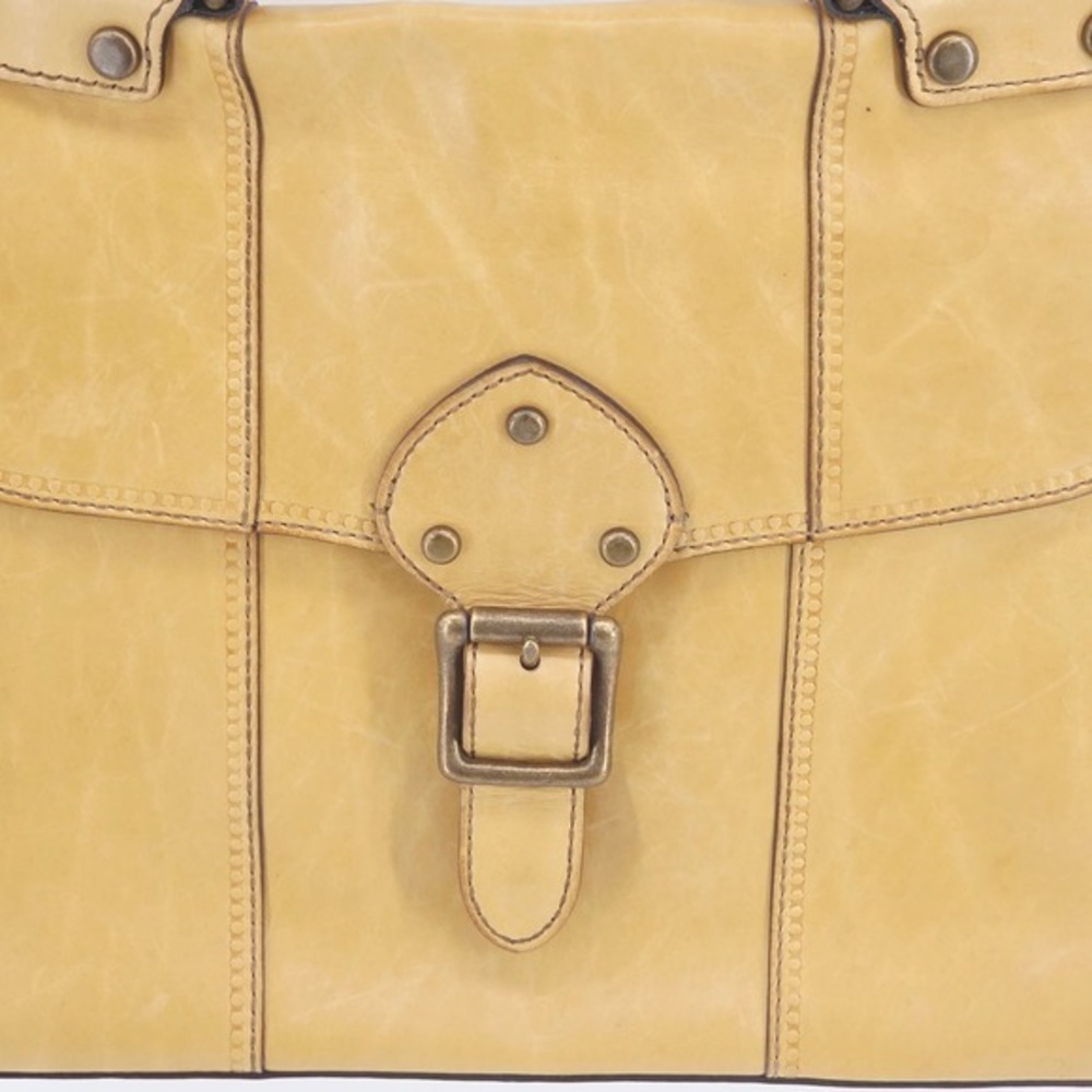 Fossil ZB5409 Mustard Yellow‎ Leather Revival Messenger Crossbody Bag Satchel